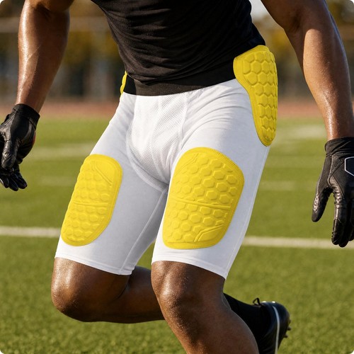 Padded compression shorts with - shorts,