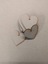 Laserkris 20x Wooden Hearts