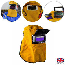 Leather Welder Head Protect Hood Solar Auto Darkening Filter Lens Welding Mask