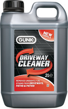 Gunk Driveway Cleaner Oil Stain Remover Garage Floor Paths Patio Cleanse 2 Ltr