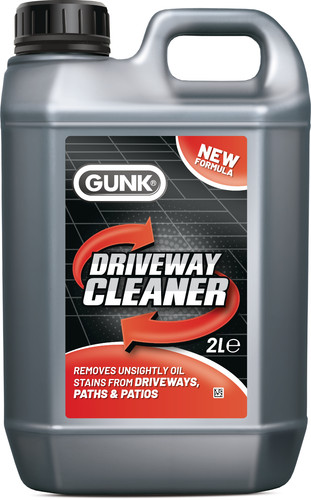 Gunk driveway cleaner - driveway, oil