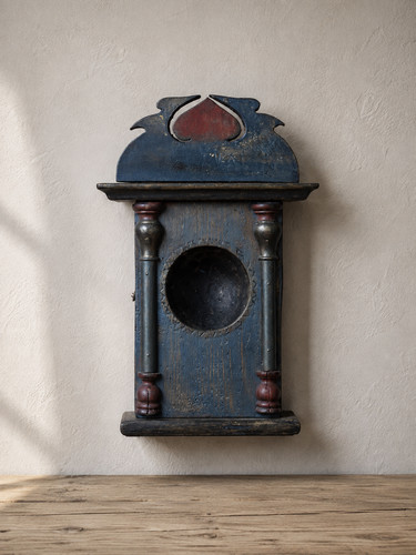 Vintage hand made wooden clock - hand,