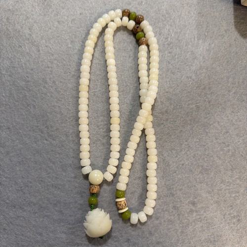 Jade bodhi lotus mala harmony - jade,