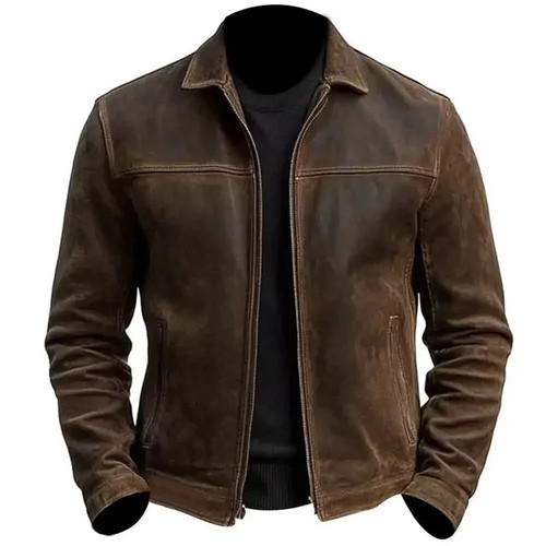 Men distressed brown cafe - men's,