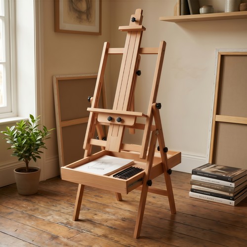Tripod art easel wooden - art,