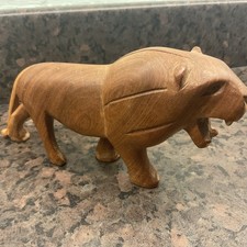 Wood Carved Lion