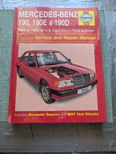 Mercedes Benz 190, 190E, & 190D (1983-1993) Haynes Workshop Manual