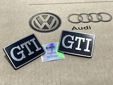 VW Golf MK2 Wing Fender GTI Badges Emblems Pair New Genuine OEM Parts