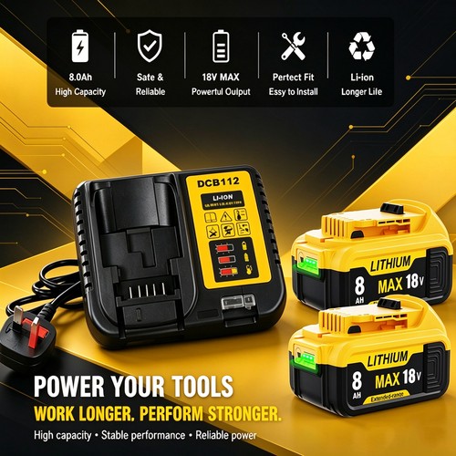 0ah for dewalt - 8.0ah, 18v