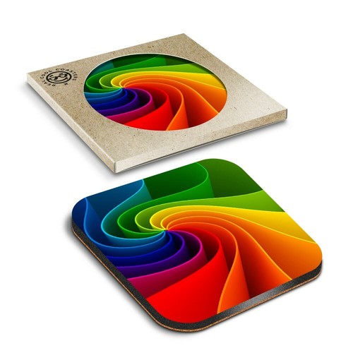 Boxed square coasters - x,