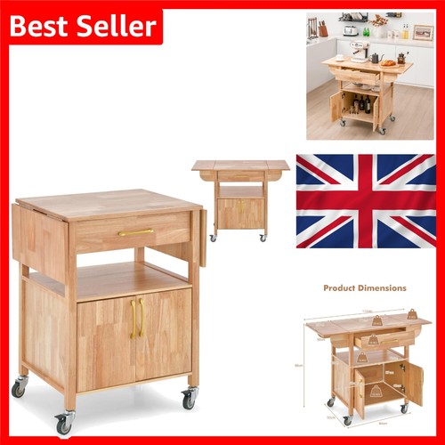 Drop leaf kitchen trolley - kitchen,