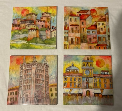 Four beautiful italian - four, ceramic