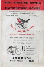 Rugby League Programme: Hull
