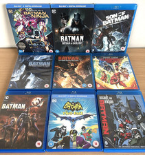 DC Universe Batman Blu-Ray Animated Movies Film Bundle Lot VGC