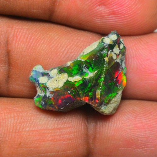 Natural black opal rough - 10.ct,