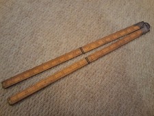 Vintage Boxwood Brass Hinged Folding 36" Ruler