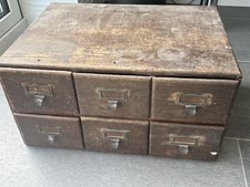 Rare Vintage 6 Drawer Wooden