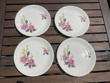 4 Side Plates By Alfred Meakin “Rose Perfection” Design
