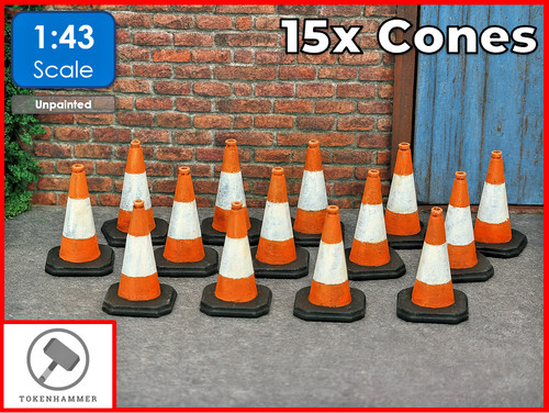 Traffic cones for model - 15,