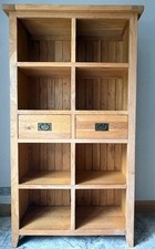 Solid Oak Bookcase with drawers