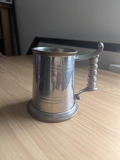 Antique Tankard with Glass Bottom SHEFFIELD