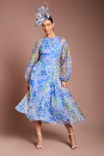 Coast Blue Midi Dress Womens