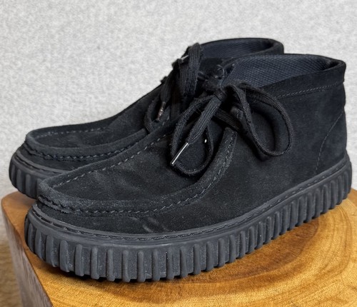 Clarks torhill black suede - clarks,
