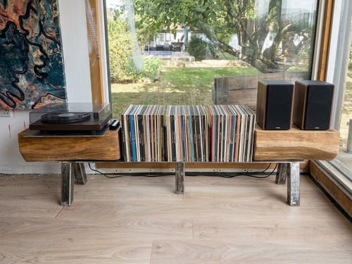 Handmade oak and - and, steel