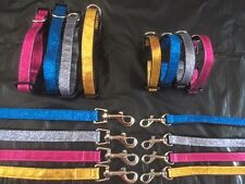 Sparkly Bright Dog Collar and Lead Set - Tiny dog / Small Dog / Chihuahua T-cup