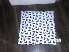 cath kidston black cats padded euro sham, 62 x 62 cms