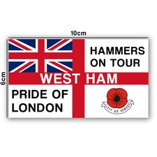 Pack of 20 West Ham Football Casual Stickers Inspired Scarves, Flags, Ultras