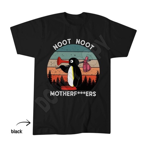 Pingu noot print retro - noot, print,