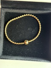 Pandora Wing chain 14k Gold Plated Bracelet Round Clasp