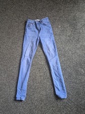 ladies size 8 blue denim pants