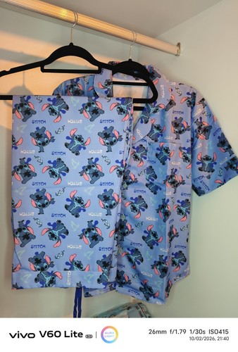 Stitch blue pajamas size - stitch,
