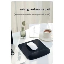 Mouse Pad with Wrist Rest Black Gel Support Anti-Slip Mat for Laptop PC NEW UK