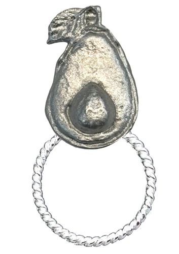 Z66 sliced avocado pin brooch - sliced,