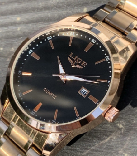 Rose gold watch - watch, with