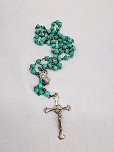 Vintage roma 800 silver rosary - 800,