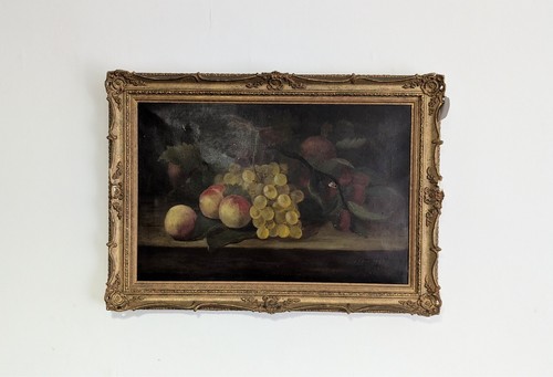 Antique oil painting - antique, painting,