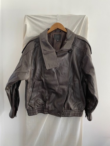 Zara brown faux leather - faux, full