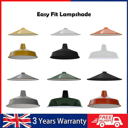 Vintage 40cm metal lampshade - 40cm,