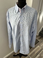 Robert Graham Blue  Monkey Print Shirt  XL