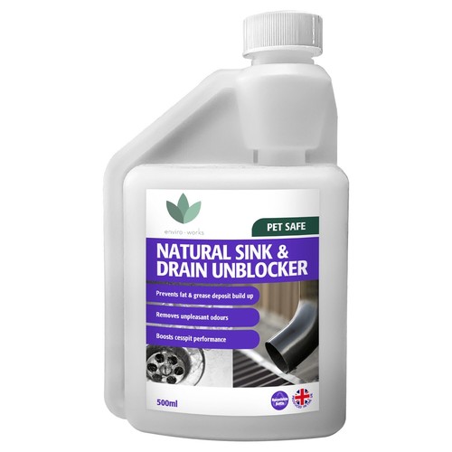 Natural sink drain unblocker - natural,