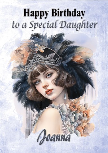Personalised birthday card art - birthday,