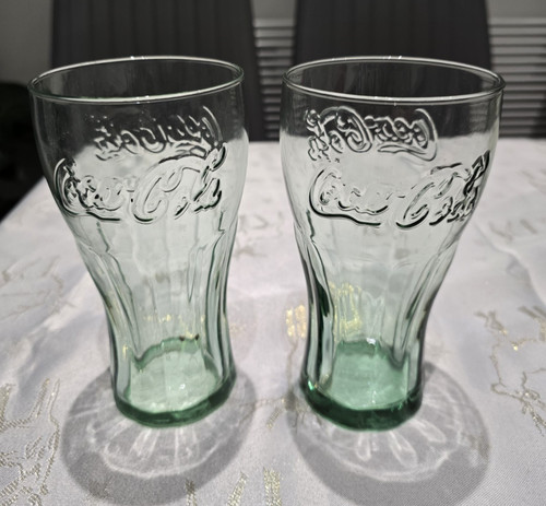 Coca cola splash glass green - green,