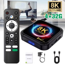 2024 Android 13 TV Box 2.4G&5G Quad Core 8K HD Smart HK1 Bluetooth Media Player