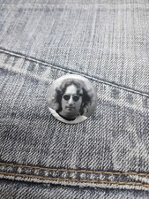 Official The Beatles John Lennon Pin Badge Button 25mm Pop Rock Band Merchandise