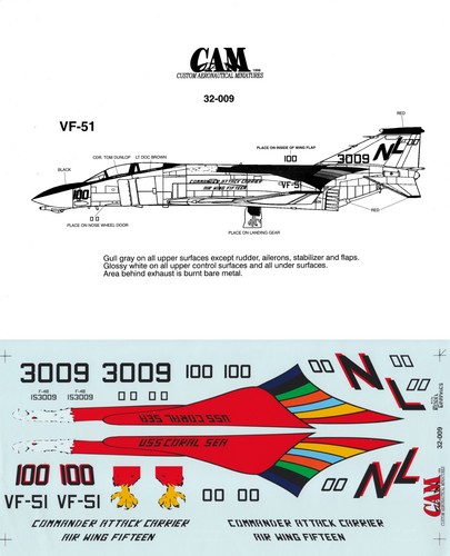 Cam decals 4b - 1/32, phantom