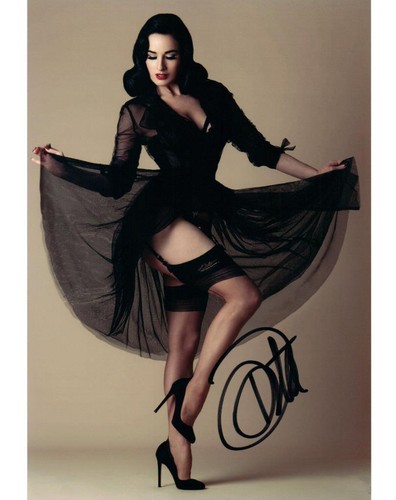 Dita von teese 8x10 signed - von,